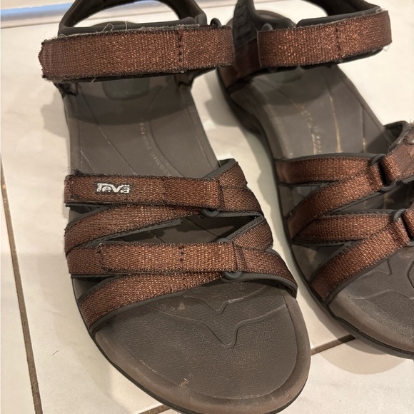 Teva Shoes - Teva Dark Brown Strappy Sandals W8